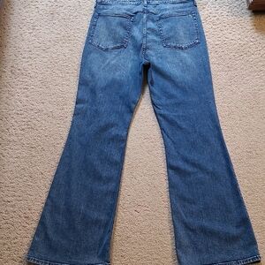 Rag & Bone Blue Flare Wide Leg Jeans